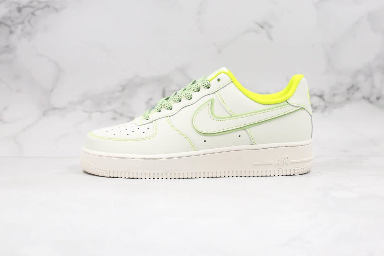 Nike Air Force 1 07 Low Beige Green White Running Shoes 315122-909 - Stylish and Comfortable Athletic Footwear